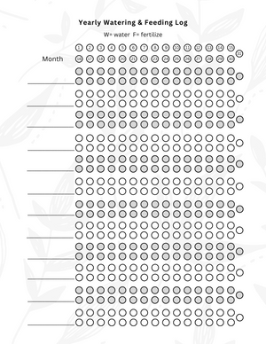 The Ultimate Watering & Fertizing Log (Digital Download Version)